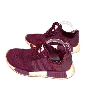 Adidas‎ NMD R1 Maroon Burgundy Running Shoes Womens Size 10.5 Casual Sneakers